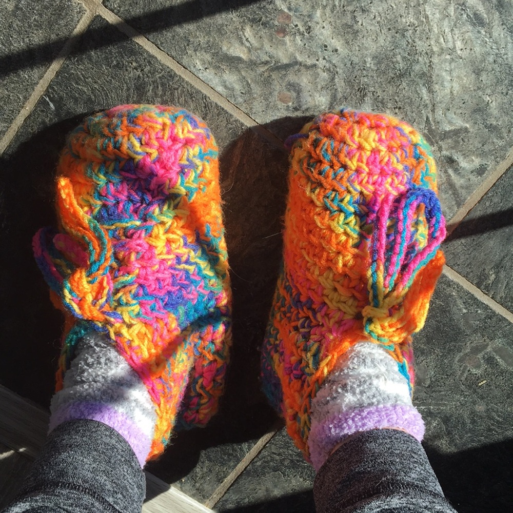 RAINBOW SLIPPERS